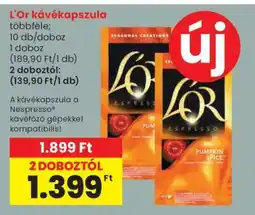 Spar L'OR kávékapszula ajánlat