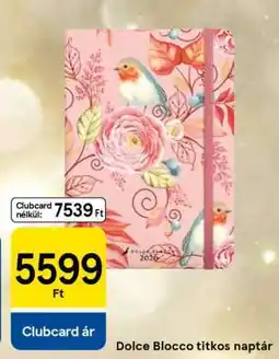 Tesco Dolce Blocco titkos naptár ajánlat