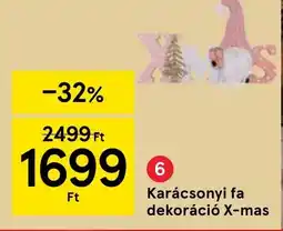 Tesco Karácsonyi fa dekoráció X-mas ajánlat
