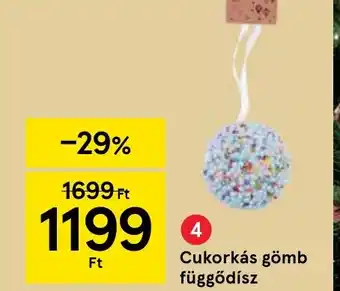 Tesco Cukorkás gömb függődísz ajánlat