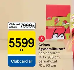 Tesco Grincs ágyneműhuzat ajánlat