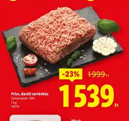 Lidl Friss, darált sertéshús ajánlat