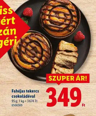 Lidl Fahéjas tekercs csokoládéval ajánlat