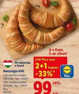 Lidl Nosztalgia kifli ajánlat