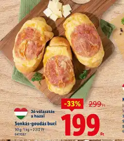 Lidl Sonkás-goudás buci ajánlat