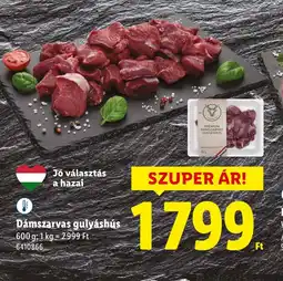 Lidl Dámszarvas gulyáshús ajánlat