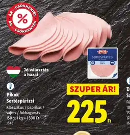 Lidl Pikok Sertéspárizsi ajánlat