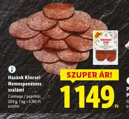 Lidl Hazánk Kincsei Nemespenészes szalámi ajánlat
