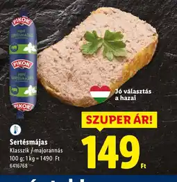 Lidl Sertésmájas ajánlat