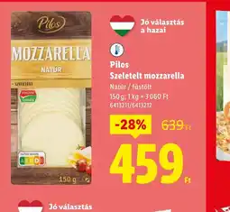Lidl Pilos Szeletelt mozzarella ajánlat
