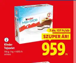 Lidl Kinder Tejszelet ajánlat
