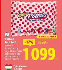 Lidl Pöttyös Túr Rudi ajánlat