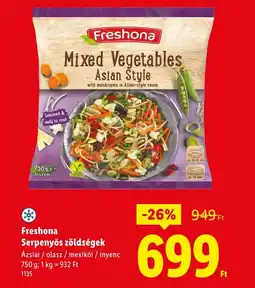 Lidl Freshona Serpenyős zöldségek ajánlat