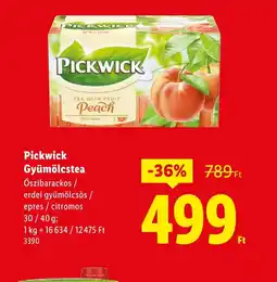 Lidl Pickwick Gyümölcstea ajánlat