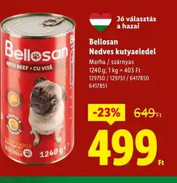 Lidl Bellosan Nedves kutyaeledel ajánlat