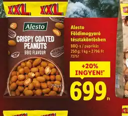 Lidl Alesto Földimogyor tésztaköntösben ajánlat