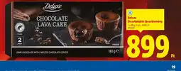 Lidl Deluxe Étcsokoládés lávacsütemény ajánlat