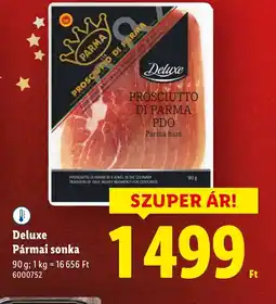 Lidl Deluxe Pármai sonka ajánlat