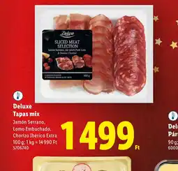 Lidl Deluxe Tapas mix ajánlat