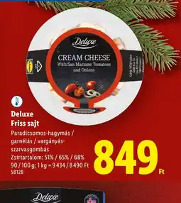 Lidl Deluxe Friss sajt ajánlat