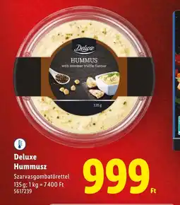 Lidl Deluxe Hummusz ajánlat