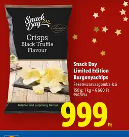 Lidl Snack Day Limited Edition Burgonyachips ajánlat