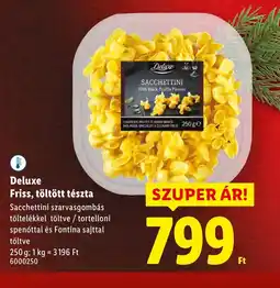 Lidl Deluxe Friss, töltött tészta ajánlat