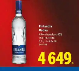 Lidl Finlandia Vodka ajánlat
