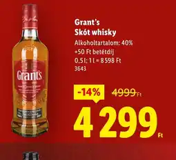 Lidl Grant's ajánlat
