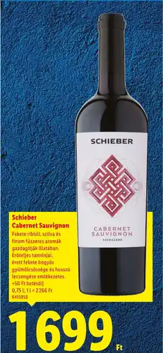 Lidl Schieber Cabernet Sauvignon ajánlat