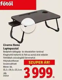 Lidl LIVARNO home Laptopasztal ajánlat