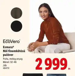 Lidl Esmara Női finomkötésű pulver ajánlat