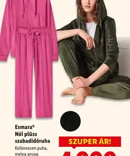 Lidl Esmara Női plüss szabadidőruha ajánlat