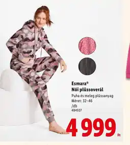 Lidl Esmara® Női plüssoverál ajánlat