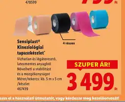 Lidl Sensiplast Kineziolgiai tapaszkészlet ajánlat