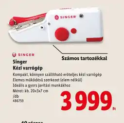 Lidl Singer Kézi varrgép ajánlat
