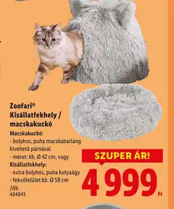 Lidl Zoofari Kisállatfekhely / macskakuck ajánlat
