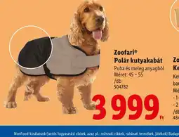 Lidl Zoofari Polár kutyakabát ajánlat
