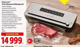 Lidl Silvercrest® Profi vákuumos fliahegesztő ajánlat