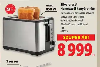 Lidl Silvercrest® Nemesacél kenyérpirít ajánlat