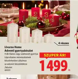 Lidl Livarno Home Adventi gyertyakészlet ajánlat