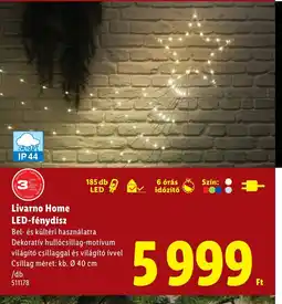 Lidl Livarno Home LED-fénydísz ajánlat