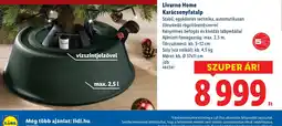 Lidl Livarno Home Karácsonyfatalp ajánlat