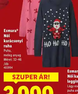 Lidl Esmara Női karácsonyi ruha ajánlat