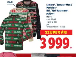 Lidl Női / férfi karácsonyi pulver ajánlat