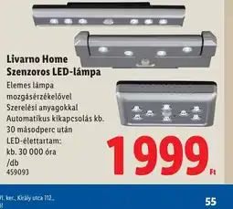 Lidl Livarno Home Szenzoros LED-lámpa ajánlat
