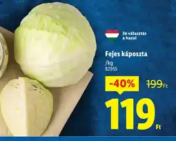 Lidl Fejes káposzta ajánlat