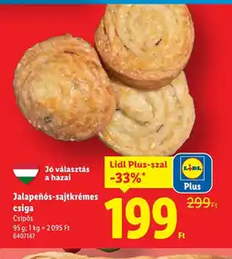 Lidl Jalapeños-sajtkrémes csiga ajánlat