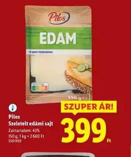 Lidl Pilos Szeletelt edámi sajt ajánlat