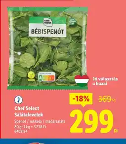 Lidl Chef Select Salátalevelek ajánlat
